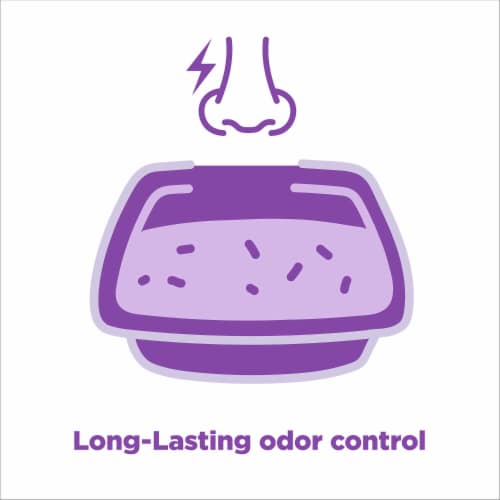 ARM & HAMMER Forever Fresh Lavender Clumping Cat Litter Perspective: left