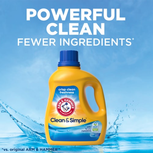 Arm & Hammer™ Clean & Simple™ Crisp Clean Liquid Laundry Detergent Perspective: left