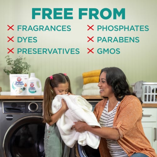 ARM & HAMMER Deep Clean Free & Clear Liquid Laundry Detergent Perspective: left