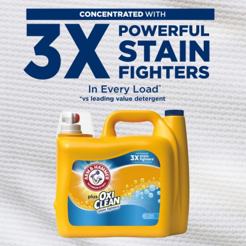 Arm & Hammer™ Fresh Scent Plus Oxi Clean™ Liquid Laundry Detergent Perspective: left