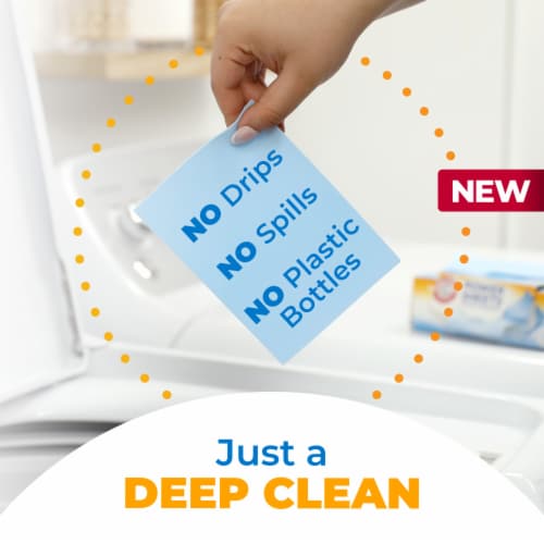ARM & HAMMER Power Sheets Fresh Linen Laundry Detergent Sheets Perspective: left