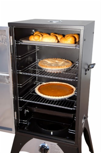 Camp Chef Wood Chunk Propane Smoker with Water Tray Perspective: left