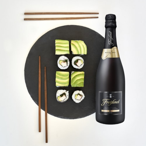 Freixenet Cordon Negro Extra Dry Sparkling Wine Perspective: left