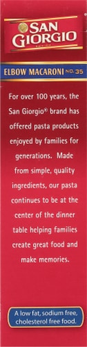 San Giorgio® No 35 Elbow Macaroni Pasta Perspective: left