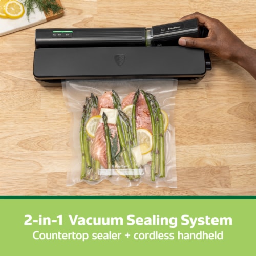 FoodSaver® Handheld+ 2-in-1 Vacuum Sealing System Perspective: left