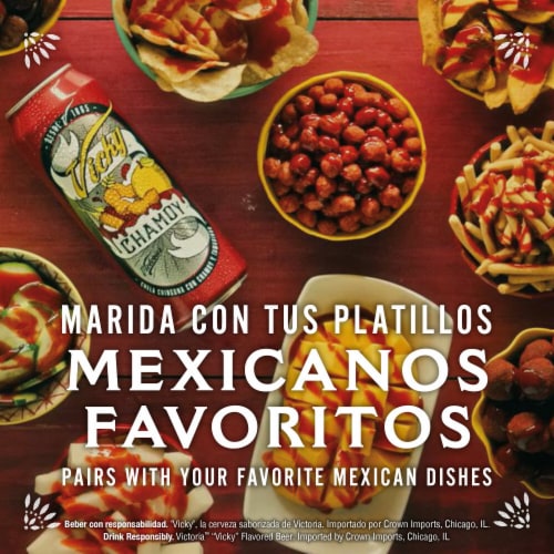 Victoria Vicky Chamoy Mexican Flavored Beer Perspective: left