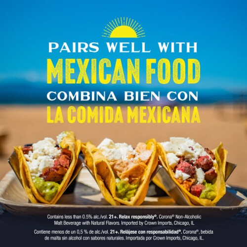 Corona Non-Alcoholic Malt Beverage Mexican Brew Perspective: left