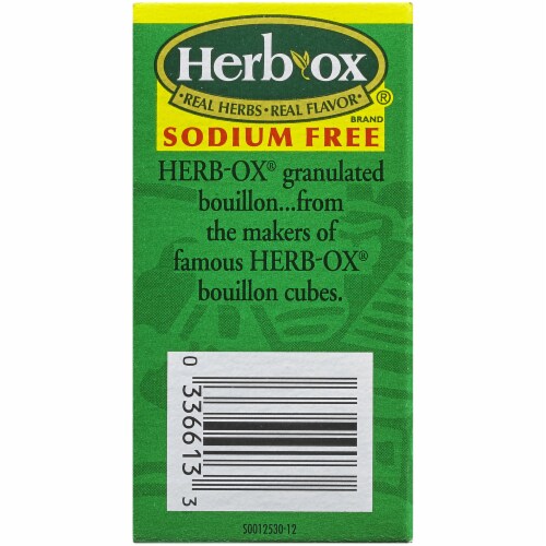 Herb-Ox Sodium Free Chicken Flavor Granulated Bouillon Packets Perspective: left
