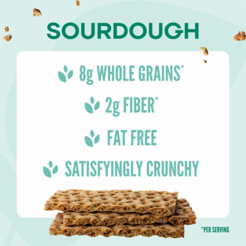 Wasa Crispbread Sourdough Flatbread Crackers Perspective: left