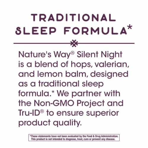 Nature's Way Silent Night with Valerian Capsules Perspective: left