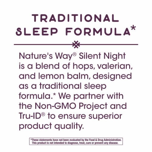 Nature's Way Silent Night with Valerian Capsules Perspective: left