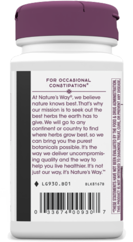 Nature's Way® Naturalax 3 with Aloe Vera Vegan Capsules Perspective: left