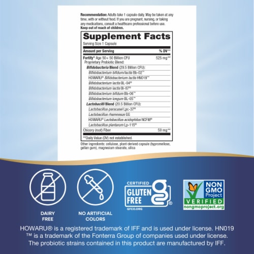 Nature's Way® Fortify™ Everyday Care Probiotics Capsules Perspective: left