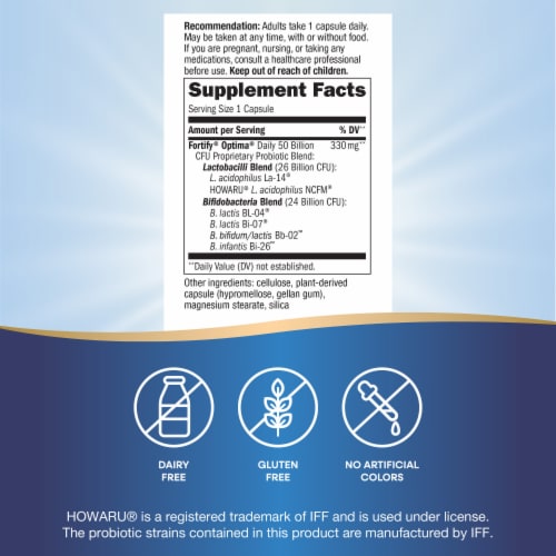 Nature's Way Primadophilus Optima Digestive Balance Probiotic Supplement Perspective: left