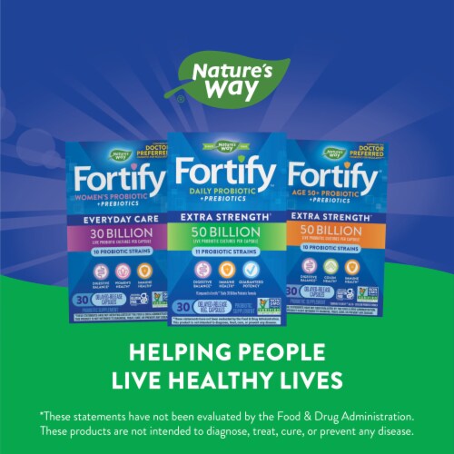 Nature's Way® Fortify Daily Probiotic Capsules Perspective: left