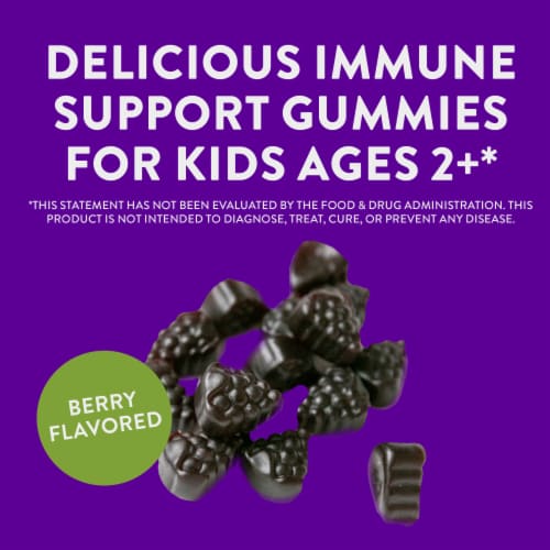 Nature's Way® Sambucus™ Kids Immune Support Gummies 1600mg Perspective: left