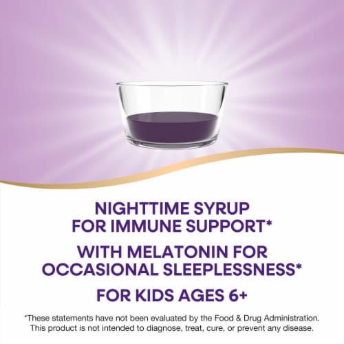 Nature's Way® Sambucus™ Standardized Elderberry Nighttime Syrup Perspective: left