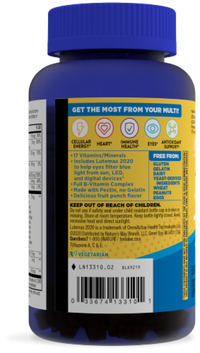 Nature's Way® Alive!® Teen Blue Light Multivitamin for Him Gummies Perspective: left