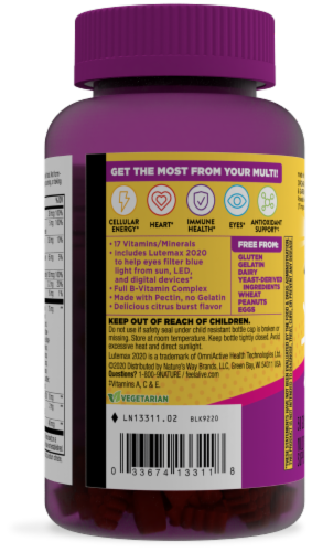 Nature's Way Alive!® Teen Blue Light Multivitamin for Her Gummies Perspective: left