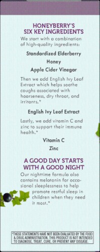 Nature's Way® Sambucus Honey Berry Kids' Nighttime Cough Syrup Perspective: left