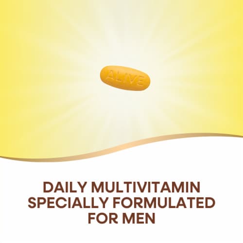 Nature's Way® Alive!® Men's Energy Complete Multi-Vitamin Tablets Perspective: left