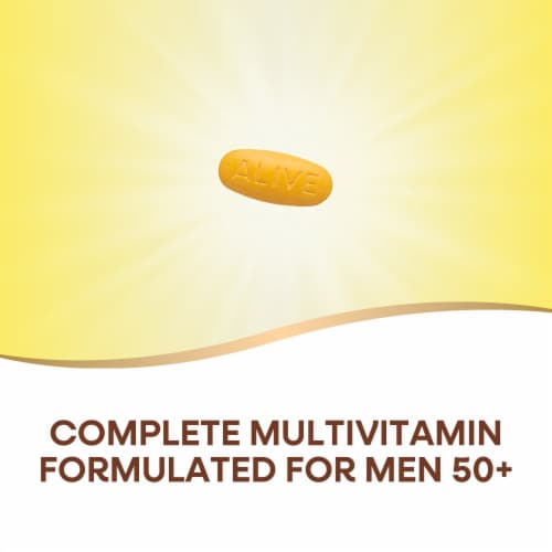 Nature's Way® Alive!® Men's 50+ Complete Multivitamin Tablets Perspective: left