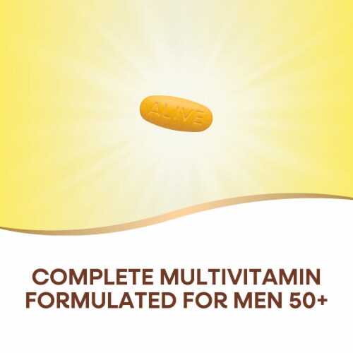 Nature's Way® Alive!® Men's 50+ Complete Multivitamin Tablets Perspective: left