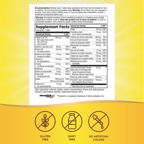 Nature's Way® Alive!® Women's Energy Complete Multivitamin Tablets Perspective: left