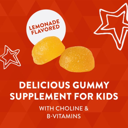 Nature's Way Kids Brain Builder Dietary Supplement Gummies Perspective: left