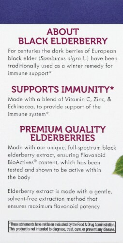 Nature's Way Sambucus Immune System Support Perspective: left
