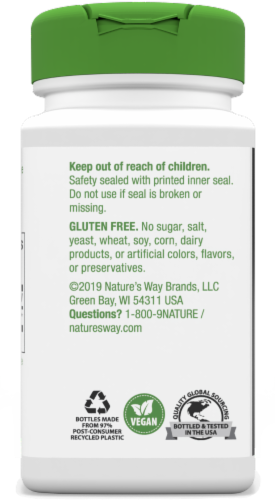Nature's Way® Peppermint Leaves Capsules 400 mg Perspective: left