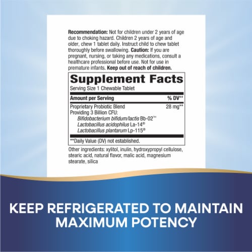 Nature's Way Primadophilus Kids Cherry Flavored Chewable Tablets Perspective: left
