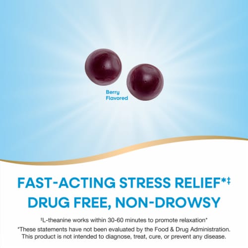 Nature’s Way Quick Calm With Ashwagandha And L Theanine Mixed Berry Flavored Gummies Perspective: left