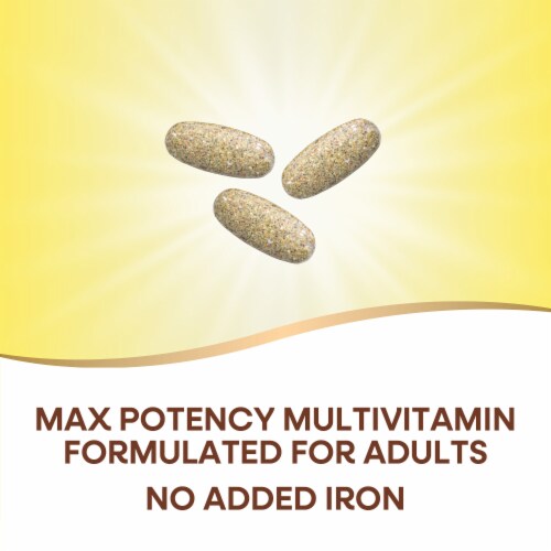 Nature's Way Alive! Max3 Potency Adult Complete Multivitamin With B Vitamins No Added Iron Tablets Perspective: left