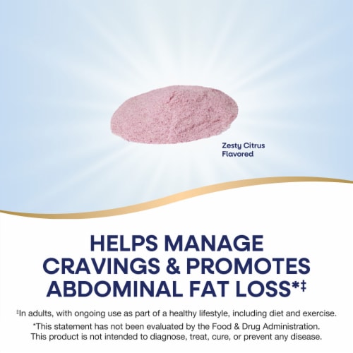 Nature's Way Weight Manager Drink Mix with Plant-Based Fiber Zesty Citrus Flavored Stick Packs Perspective: left