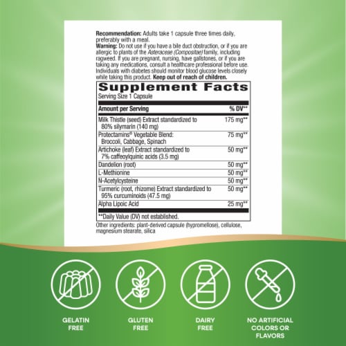 Nature's Way® Super Thisilyn Advanced Liver Support Vegan Capsules Perspective: left