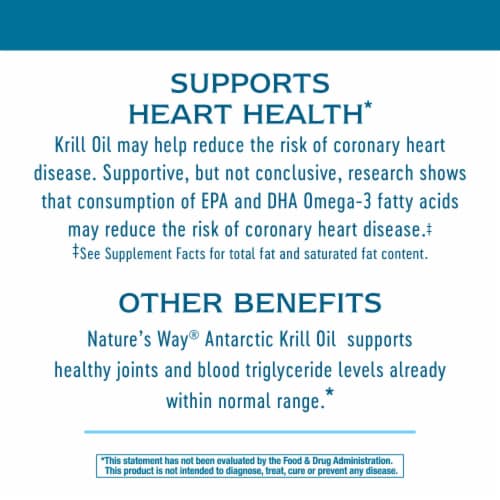 Nature's Way® Krill Oil Bioavailable Omega-3 Capsules Perspective: left