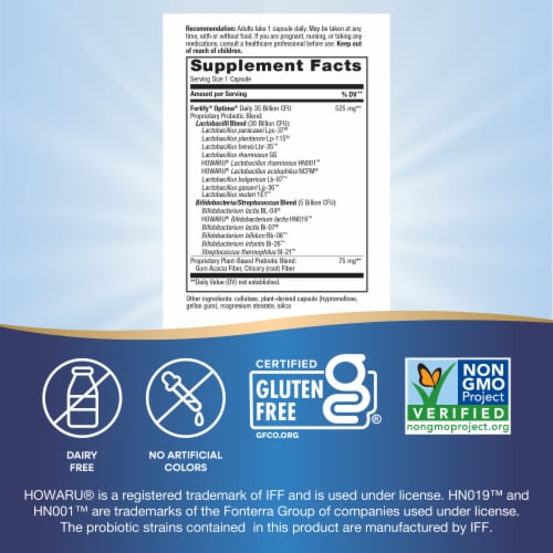 Nature's Way® Fortify® Optima® Daily Probiotic Capsules Perspective: left