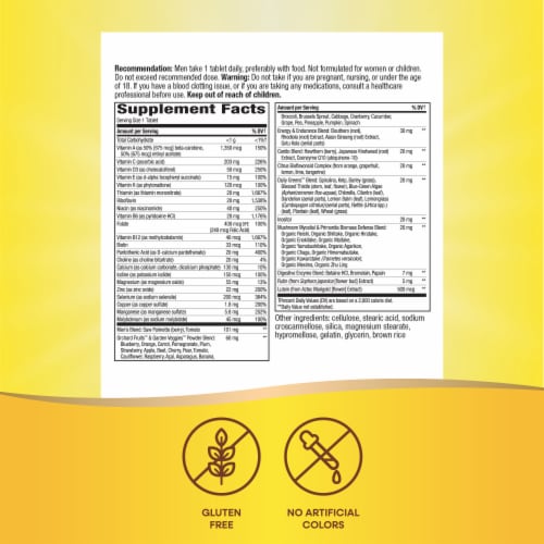 Nature's Way® Alive!® Once Daily Men's Ultra Potency Multivitamin Perspective: left