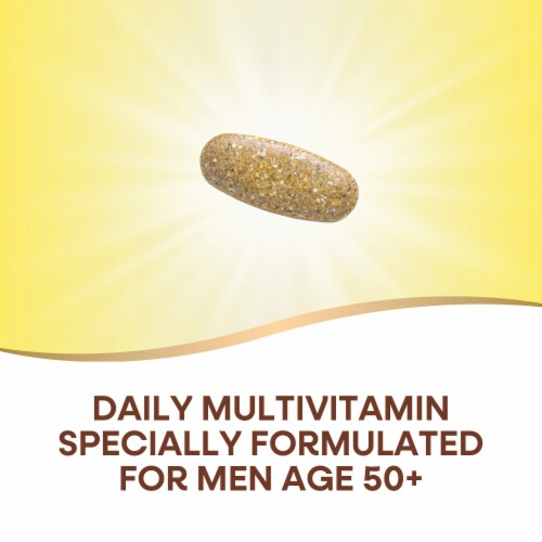 Nature's Way Alive! Men's 50+ Ultra Multivitamin With B Vitamins Plant Based Blends Tablets Perspective: left