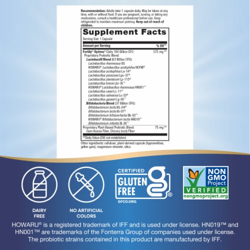 Nature's Way® Fortify® Optima® Advanced Care Probiotic Capsules Perspective: left