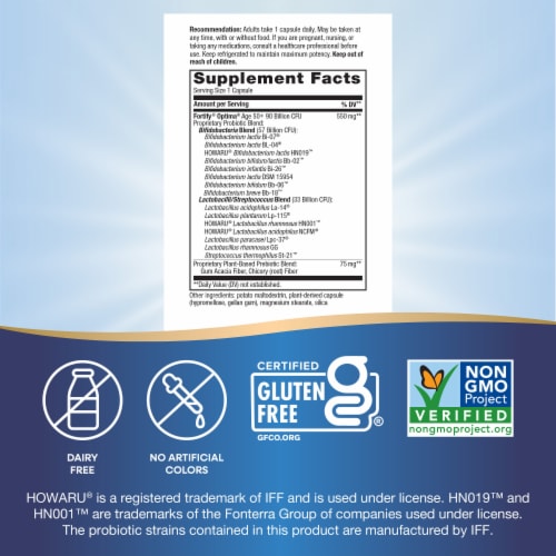 Nature's Way® Fortify® Optima® Age 50+ Advanced Care Probiotic Perspective: left