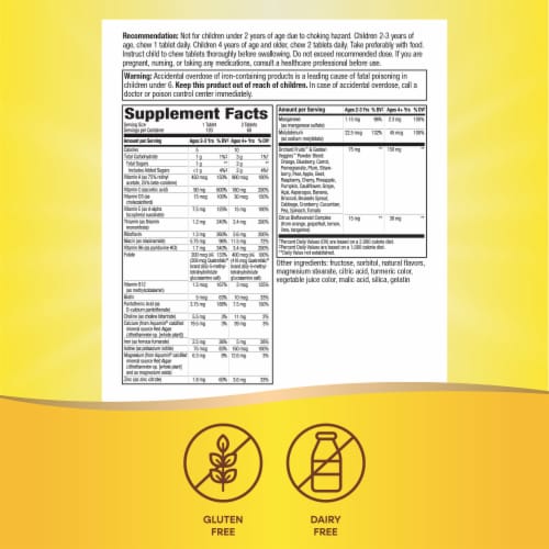 Nature's Way Alive! Kids Chewable Multivitamin Perspective: left