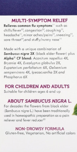 Nature's Way  Sambucus Multi-Symptom FluCare Perspective: left