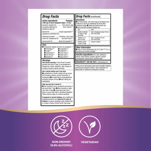 Nature's Way® Sambucus Flu Care Elderberry Syrup Perspective: left