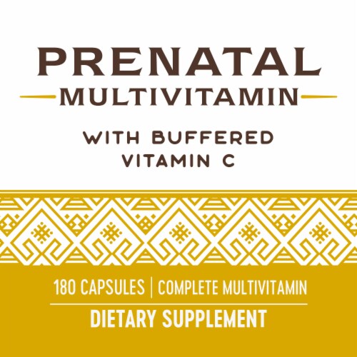 Nature's Way Prenatal Multi Vitamin & Mineral Capsules Perspective: left