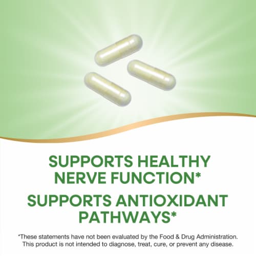 Nature's Way® Alpha Lipoic Acid + Rosemary Capsules Perspective: left