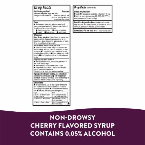 Nature's Way Children's Umcka Cold Care Kids Cherry Flavor Syrup Perspective: left