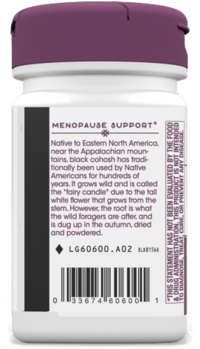 Nature's Way Black Cohosh Standardized Tablets Perspective: left