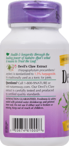 Nature's Way Devil's Claw Comfort Tonic Vegetarian Capsules Perspective: left
